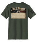 Just A Veteran - Blank Check - Olive Drab - Everyday Tee